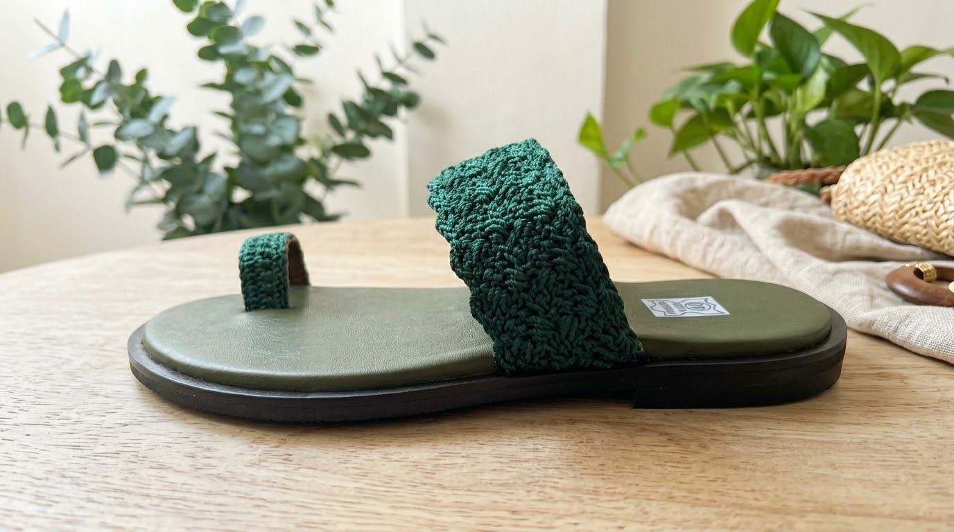 Sandales crochetées DIC'ART