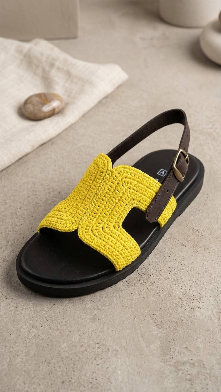 Sandales crochetées DIC'ART