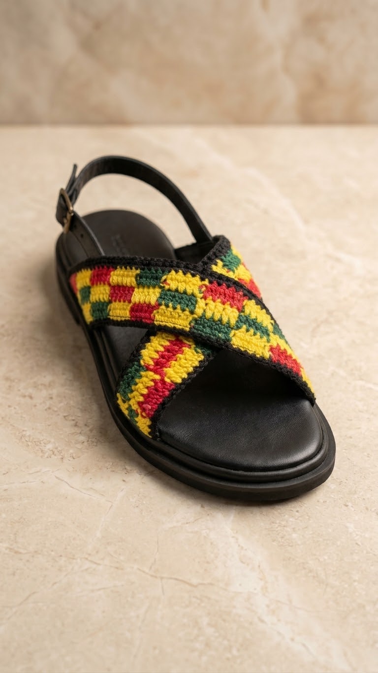 Sandales crochetées DIC'ART