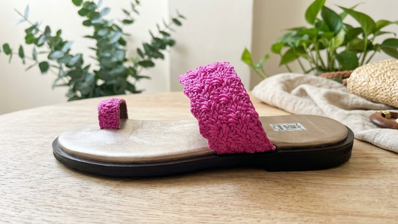 Sandales crochetées DIC'ART