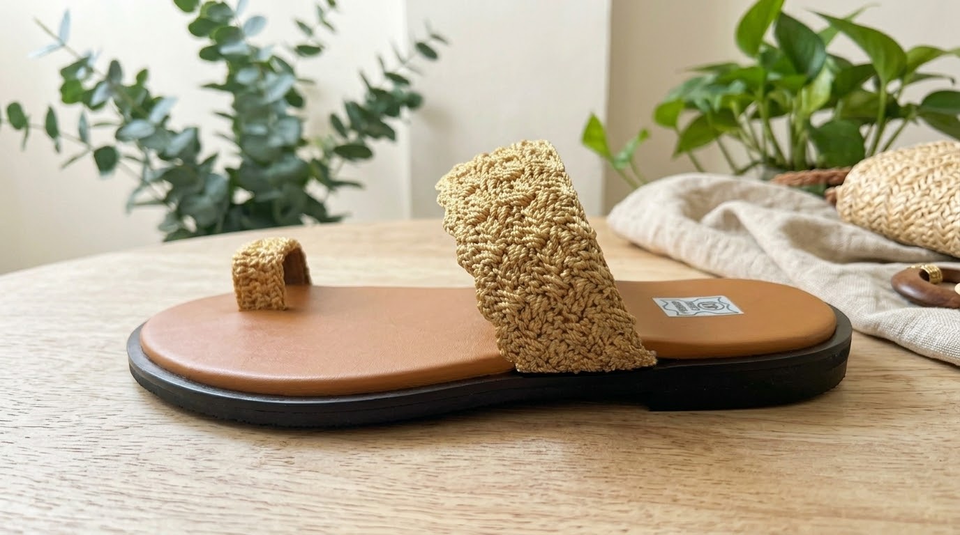 Sandales crochetées DIC'ART
